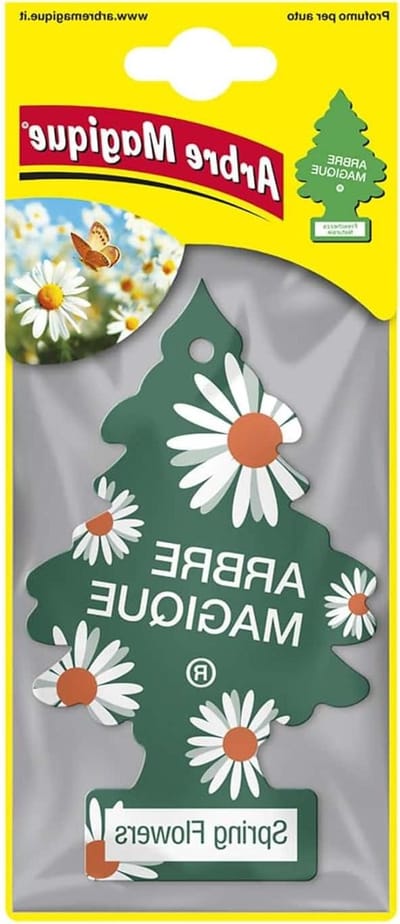 Luchtverfrisser Auto - Auto Geurhanger - Frisse Geur - Papier om te hangen - 18.6 x 7.9 cm - Wit