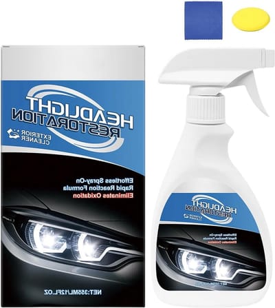 Koplamp Restauratie Kit - Reparatieset Koplamp - Voertuig Onderhoud - Herstelt Helderheid - 355ml Spray - Niet gespecificeerd