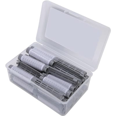 20 stuks Haar Permanent Staven Pluizige Permanent Staven Haarroller Kruller Kappersgereedschap Kit Grey