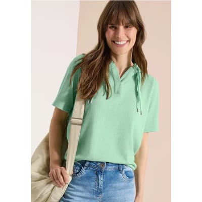 Sweater met korte mouwen en capuchon