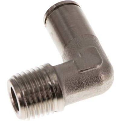 6mm x R1/4'' 90 graden L-verbinding Messing Insteekfitting Buitendraad NBR [2 Stuks]