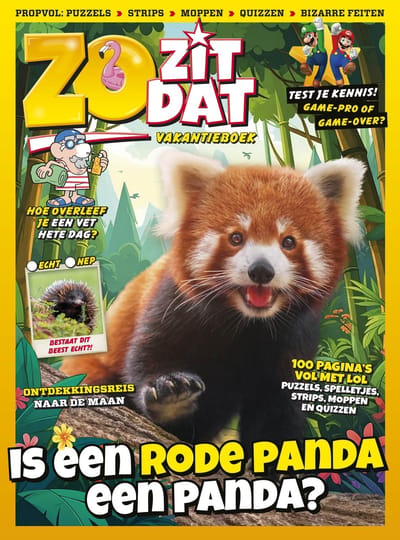 Zo Zit Dat Vakantieboek 2026 – vol weetjes, quizzen en humor voor kinderen – 100 pagina’s