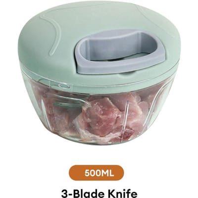 Hachoir à viande manuel 500/900ML, hachoir à ail rotatif, presse-ail, coupe-oignon et légumes, accessoires de cuisine