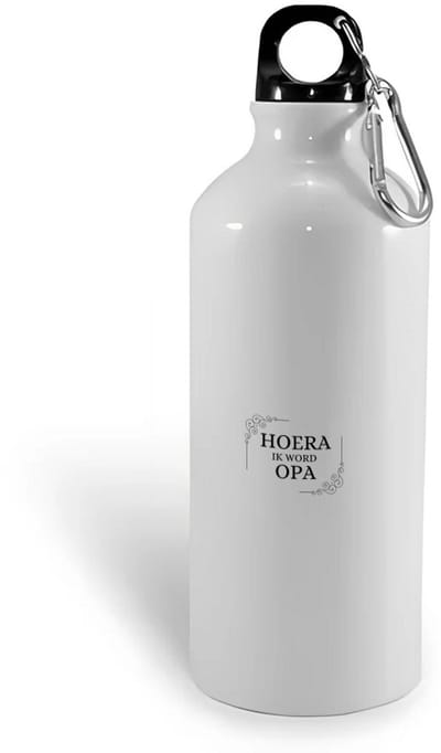 Hacebo® - hoera ik word opa waterfles - Opa - iemand die opa wordt - opa cadeautjes - cadeau - kado - geschenk - water fles - 400ML
