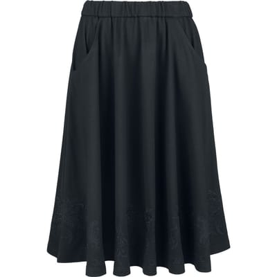Gothicana by EMP - Gothic Midirok - Mystical Woods - S tot M - voor Vrouwen - zwart