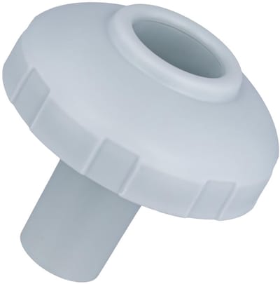 Dailygoods- Zwembad Inlaat/Uitlaat Mondstuk Lichtgrijs - 32mm Connector - Zeef Connector - Vervangingsonderdeel - Geschikt voor Intex - Afmetingen 9x8,5x2,7cm - Zwembadconnector