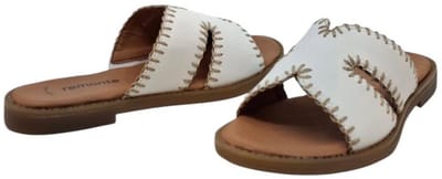 Remonte D3645-80 Weiss Slipper | Comfortabele Damesslipper