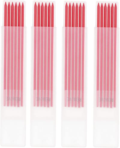 Dailygoods- Potloodvulling 24 Stuks - Timmerman Potloodvulling - Grafiet - Opbergdoos - Duurzaam - 2,8 mm Diameter - Grafietvulling