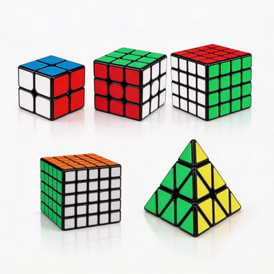 Qiyi 5-pack – Speedcube | Snel, Soepel & Duurzaam – Klassieke Speed Cube - Puzzelkubus voor Jong & Oud - Fidget - Fidget Cube - Fidget Toys