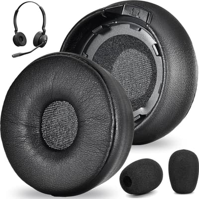 Comfortabele oorkussens en microfoon schuim voor Jabra Engage 55/65/75 headset - Perfecte pasvorm en geluidskwaliteit, niet geschikt voor mono versie