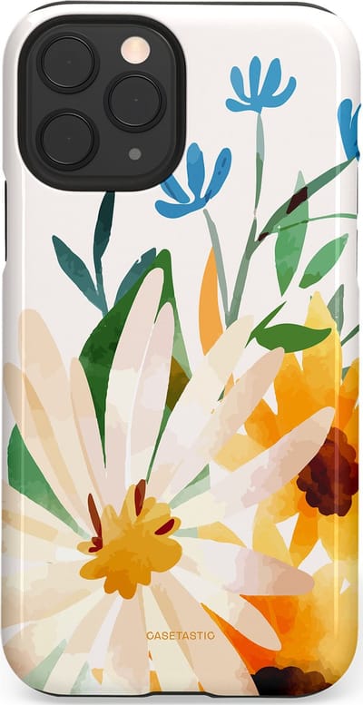 Casetastic Hoesje Geschikt voor Apple iPhone 11 Pro - Stijlvolle Beschermende Duo-layer Case - Veld vol zon