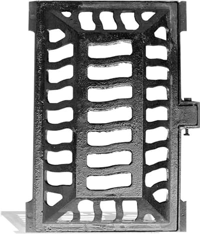 Gietijzeren Putdeksel - Afvoerdeksel - Drainage - Anti-diefstal ontwerp - 45 x 75 x 18 cm - Zwart