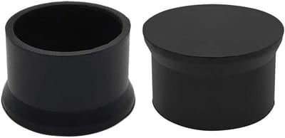 Stoel poot beschermers - Meubeldoppen vloer - Meubels beschermen - Antislip rubber - 16 stuks - Zwart