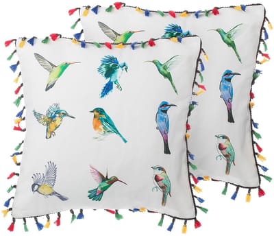 MALLOW - Sierkussen set van 2 - Multicolor - 45 x 45 cm - Polyester