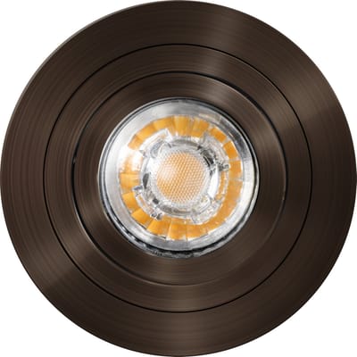ETH Urban inbouwspot rond kantelbaar 51mm Anodic brown dia 92mm h25mm + GU10 fitting zaag 80mm