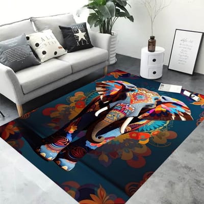 Disney Thaise Stijl Olifant Tapijt Huis Kantoor Grote Oppervlakte Decoratieve Mat Yoga Tuin Balkon Vier Seizoenen Mat Cadeau 50X80CM