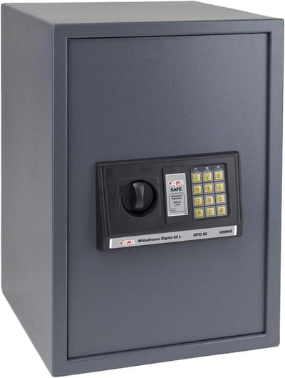 Digitale Meubelkluis 65L - Inbouwkluis met Cijferslot en Sleutel - 35x36x52 cm
