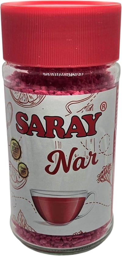 Saray Instant Granaatappelthee Turks thee met granaatappelsmaak - Saray Nar Cayi 200 g - Saray Instant Tea with Pomegranate Flavor Turkish Tea 200 gr