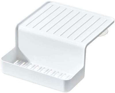 iDesign - Sink Caddy met Zuignap - Gerecycled Polypropyleen - Wit