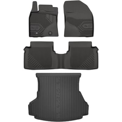 FROGUM Line 77 / DryZone – Automatten & Kofferbakmat Set – Perfecte Pasvorm – Geurloos TPE – Duurzame Bescherming