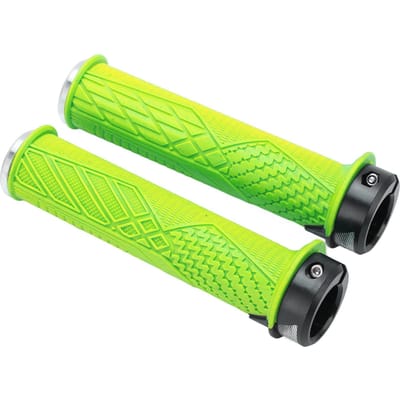 Lot de 2 poignées de guidon de vélo avec texture antidérapante, durables, couvre-poignées de guidon de vélo, poignées vertes vert