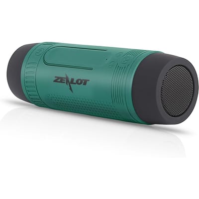 ZEALOT S1 Outdoor BT Speakers Draagbare Sound Box IPX5 Waterdichte LED Zaklamp SOS met Microfoon groen
