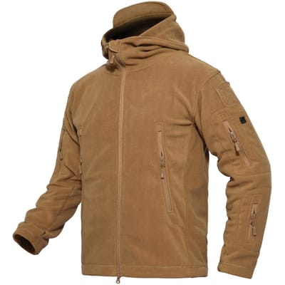 Vêtements Temps Froid Veste Polaire Coupe-vent Vêtements d'Intérieur Pull Boa Vêtements de Ski Manteau Militaire Hiver Marron M [MAGCOMSEN] Homme marron