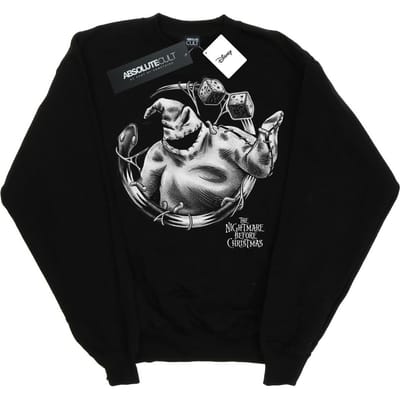 Disney Heren Nightmare Before Christmas Ooogie Boogie Mono Sweatshirt (Zwart)