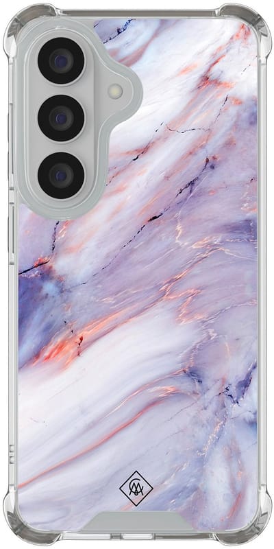 Casimoda® hoesje - Geschikt voor Samsung Galaxy S26 - Marmer Paars - Shockproof case - Extra sterk - TPU/polycarbonaat - Paars, Transparant