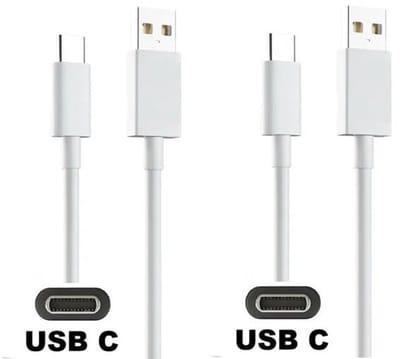 2 stuks OneOne 0,9m USB C kabel. Stevige laadkabel. Oplaadkabel snoer past op Universeel Bang & Olufsen, Blackview, Beats, Boox (ONYX), Canon, DJI, Fuji FujiFilm, Gigaset, GoPro, Corsair, JBL, Stratus
