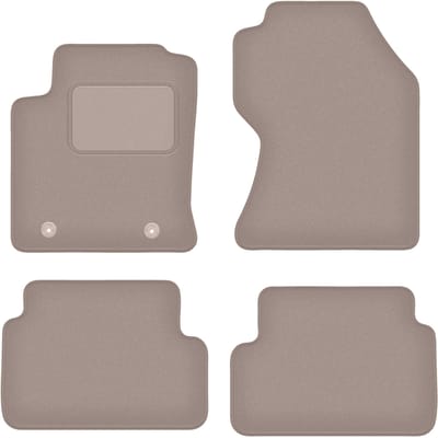 Beige veloursmatten voor: Ford Focus MK1 FL hatchback, sedan, stationwagen (2001-2004)