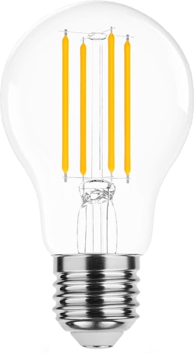 Modee E27 LED Lamp Dimbaar 8W - 1055lm - 4000K - Neutraal Wit - LED Filament Globe A60 - Vervangt 75W Halogeen Gloeilamp - 2 stuks