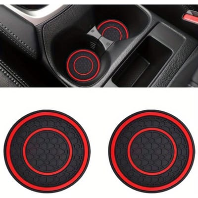 Auto Bekerhouder Onderzetter, Antislip en Stofdichte Auto Onderzetter, Console Bekerhouder Inzet Onderzetter, Auto Isolatiemat, Universele Interieuraccessoires