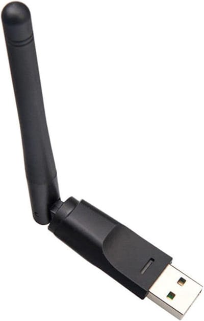 Externe Wifi Adapter - Draadloze Netwerkkaart USB - Internet Verbinding Verbeteren - Met Grote Antenne - 150 Mbit/s - Zwart