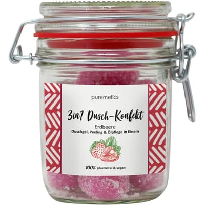 puremetics 3in1 doucheverzorging Aardbeien douche snoepgoed Bodylotion Dames 200 g
