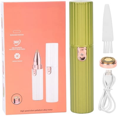 Dailygoody - Draagbare Elektrische Wenkbrauw Trimmer - Pijnloos Epilator - Compact en Lichtgewicht - Gezichtshaar Remover - Geschikt voor Mannen en Vr