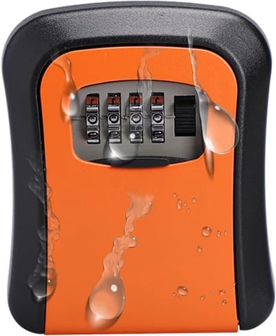 Sleutelkluis - Combinatiekluis - Veilige Opslag - Herinstelbare Code - 10x10x10 mm - Oranje