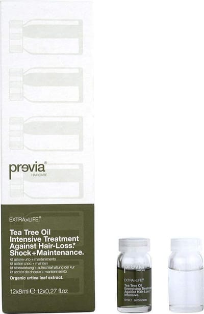 Extra>Life Tea Tree Oil Treatment against Hair Loss - Shock + Maintenance 12x8ml