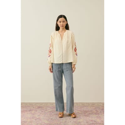 Louise Misha Blouse Akania Natural Größe: 44 | Longsleeves Outlet | Damen