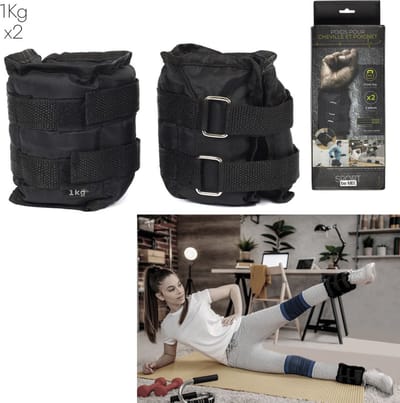 BeMix Enkel- en Polsgewichten voor een intensere work-out - Fitness Verzwaringen - Set van 2
