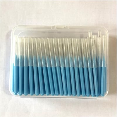 Interdentale borstels - Tandenborstels - Mondhygiëne - Fijne diepe reiniging - 120 stuks - Blauw