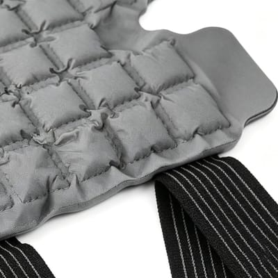 Knie Elleboog Wrap - Warm Koud Kompres - Blessure Verlichting - Dubbele Functie - 28 x 20 cm - Grijs