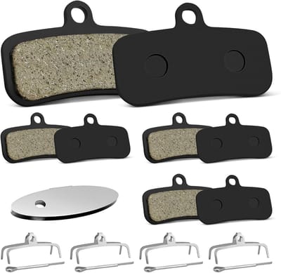 Remvoering voor Fietsschijfremmen - 4 Paar Remblokken Geschikt voor Shimano BR-M810 / M820 / M640 / M8020 / M8120 en Tektro/TRP, Ideaal voor Mountainbikes met Verstelplaat
