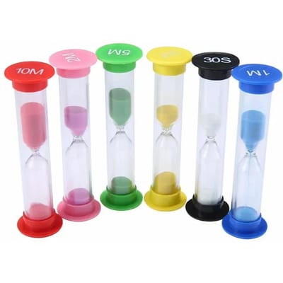 Sablier Montre Minuteur Minutes5 Minutes2 30 Secondes1 Petites Montres Colorées. Minutes10 Minutes3 Sable Décoration Maison Jardin (as the picture,30secs)