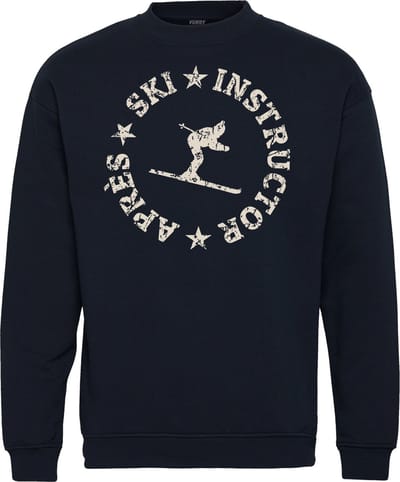 Sweater Rond Après Ski Instructor | Apres Ski Verkleedkleren | Fout Skipak | Apres Ski Outfit | Navy | maat XS