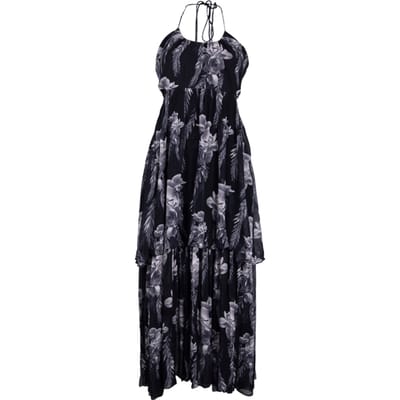 AllSaints Tatum Mia Dress Black Size: 40 | Midi Dresses Outlet | Dames | Zwart