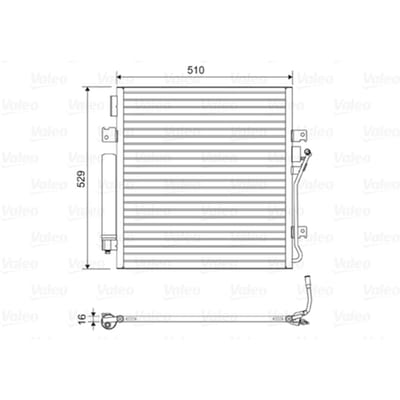 Condensator, airconditioning VALEO 814163