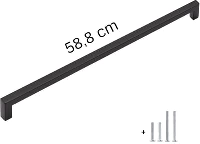 Handgreep Zwart 58,8 cm – Groot - Lange Handgreep & Meubelgreep