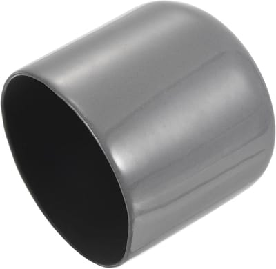 4x Ronde Rubberen Eindkappen 47mm ID - Doppen voor Hekpalen, Tafelpoten en Meubels - Beschermdoppen Donkergrijs