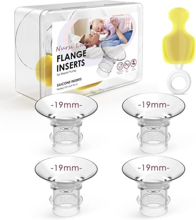 Silicone Borstkolf Hulzen Set Diverse Maten Inzetstukken met Opbergdoos en Borstel